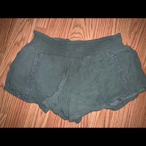 Olive green shorts